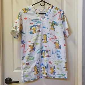 Cherokee scrub top Garfield